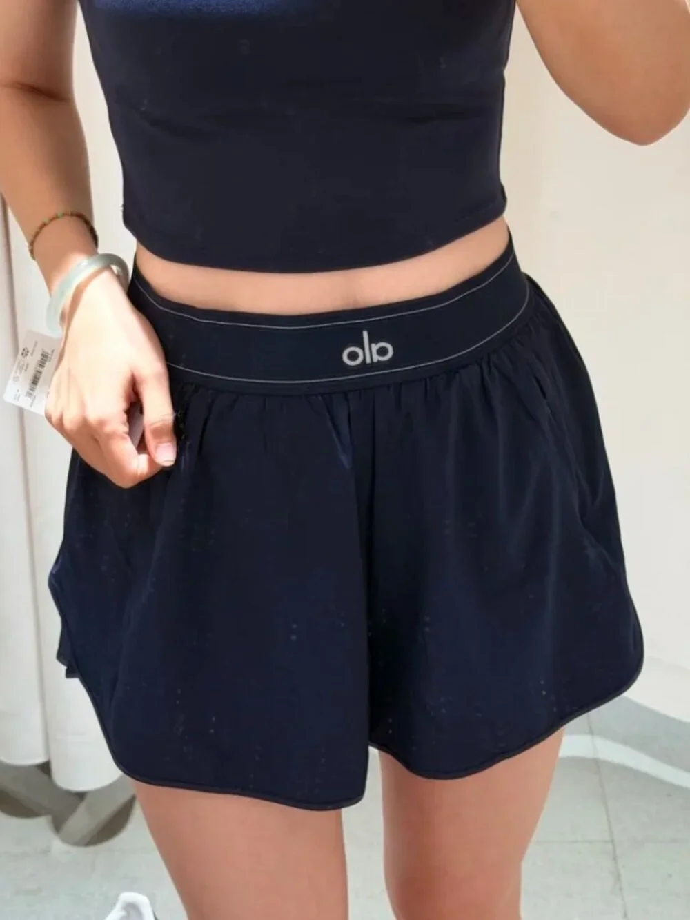 NWT ! Alo Yoga Match Point Short Navy Blue 💙 Athletic Shorts Tennis Pickleball